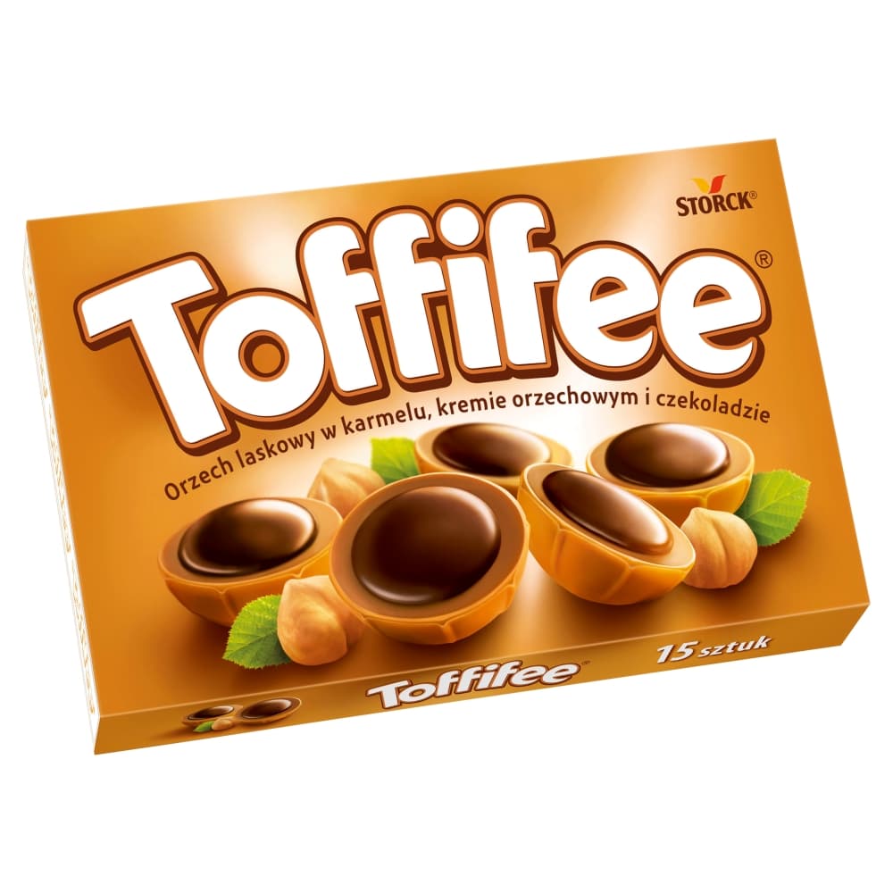 TOFFIFEE Orzech laskowy w karmelu kremie orzechowym i czekoladzie 125 g
