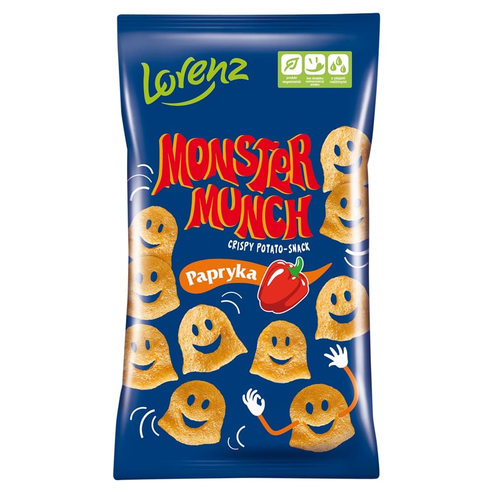 MONSTER MUNCH Chrupki ziemniaczane o smaku paprykowym 100 g