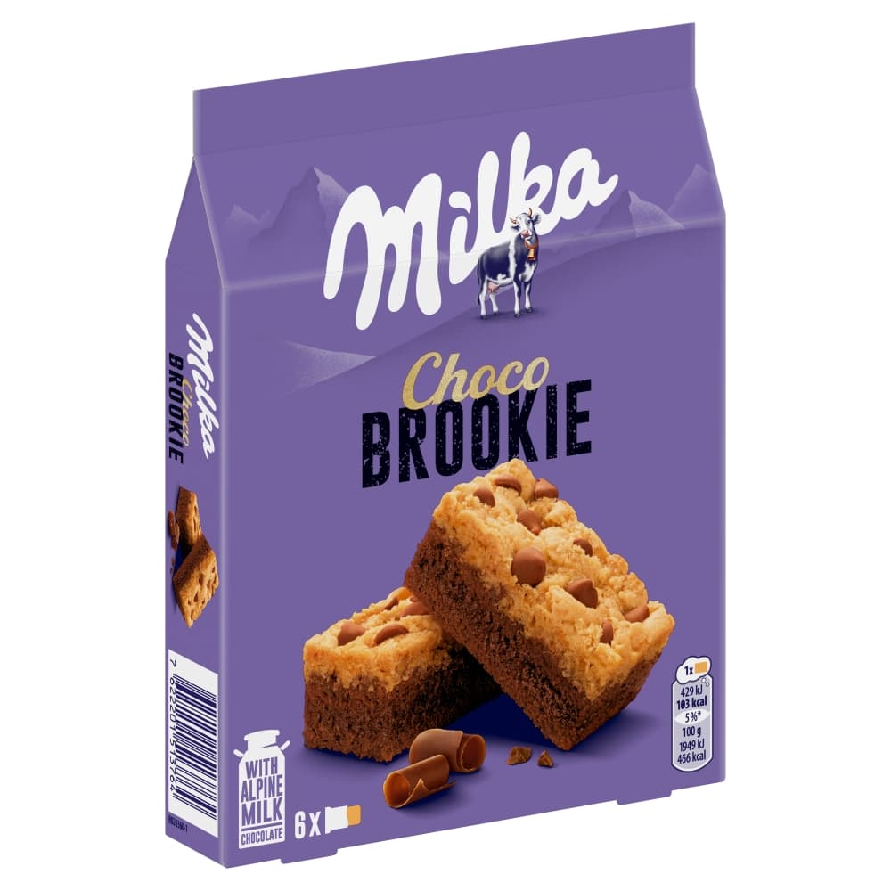 MILKA Ciastka z czekoladą Choco Brookie 132 g