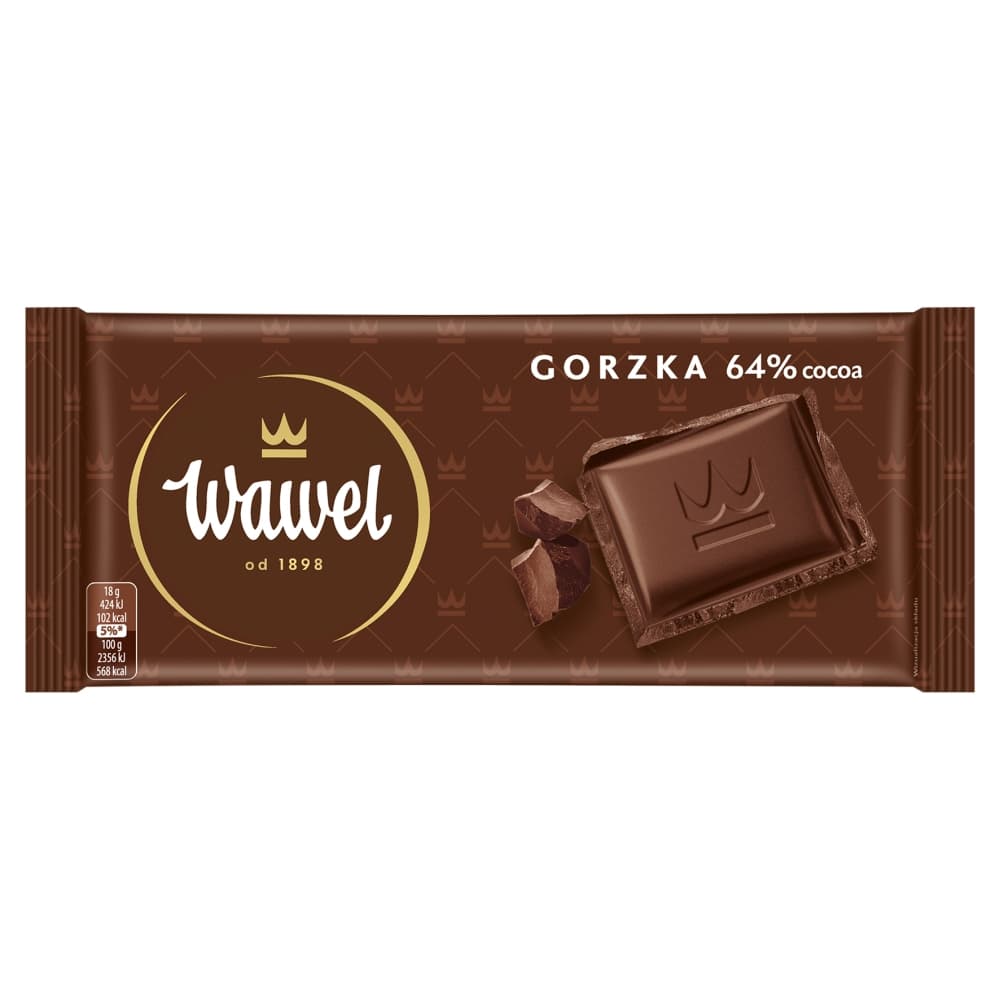 WAWEL Czekolada gorzka 64% 90 g
