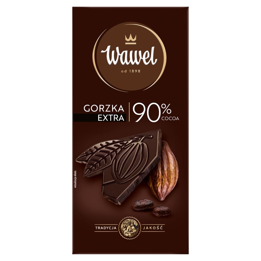 WAWEL Czekolada gorzka extra 90% kakao 90 g