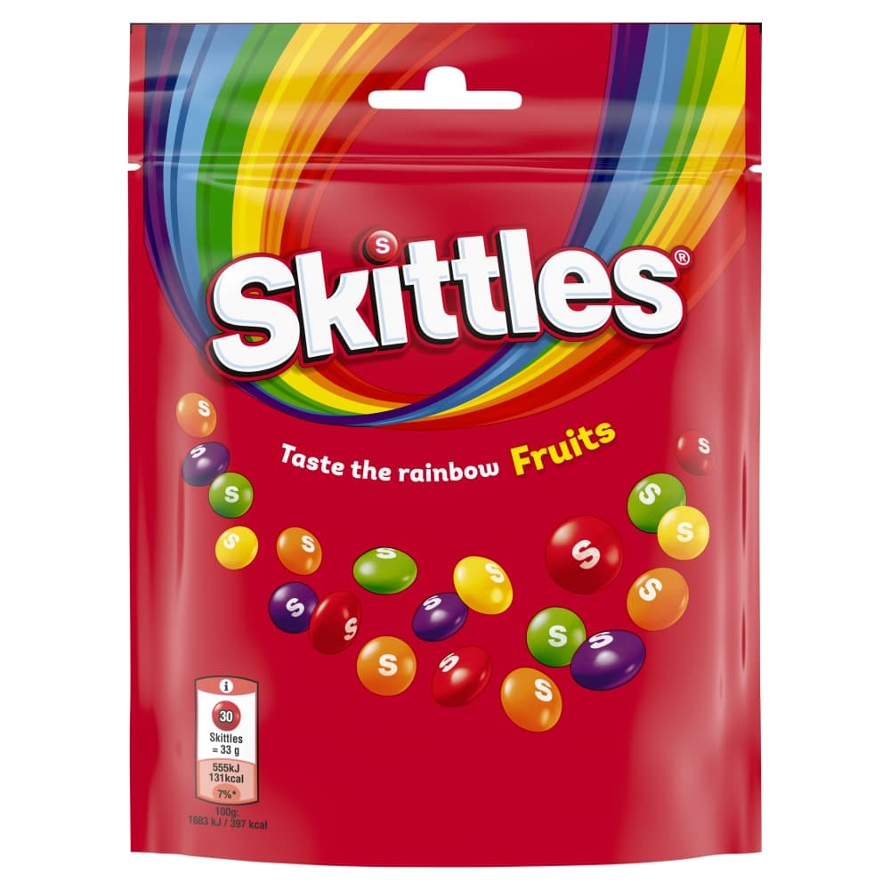 SKITTLES FRUITS Cukierki do żucia owocowe 152 g