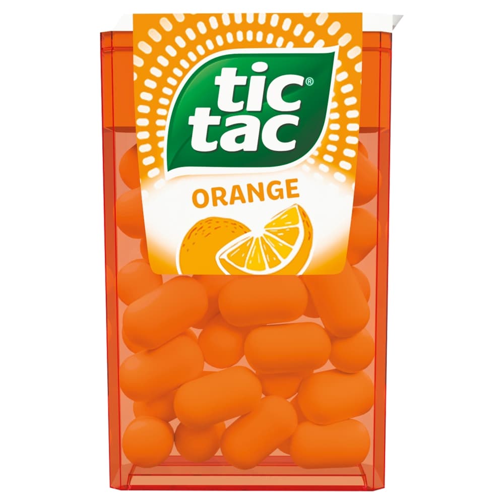 TIC TAC Drażetki o smaku pomarańczowym 18 g