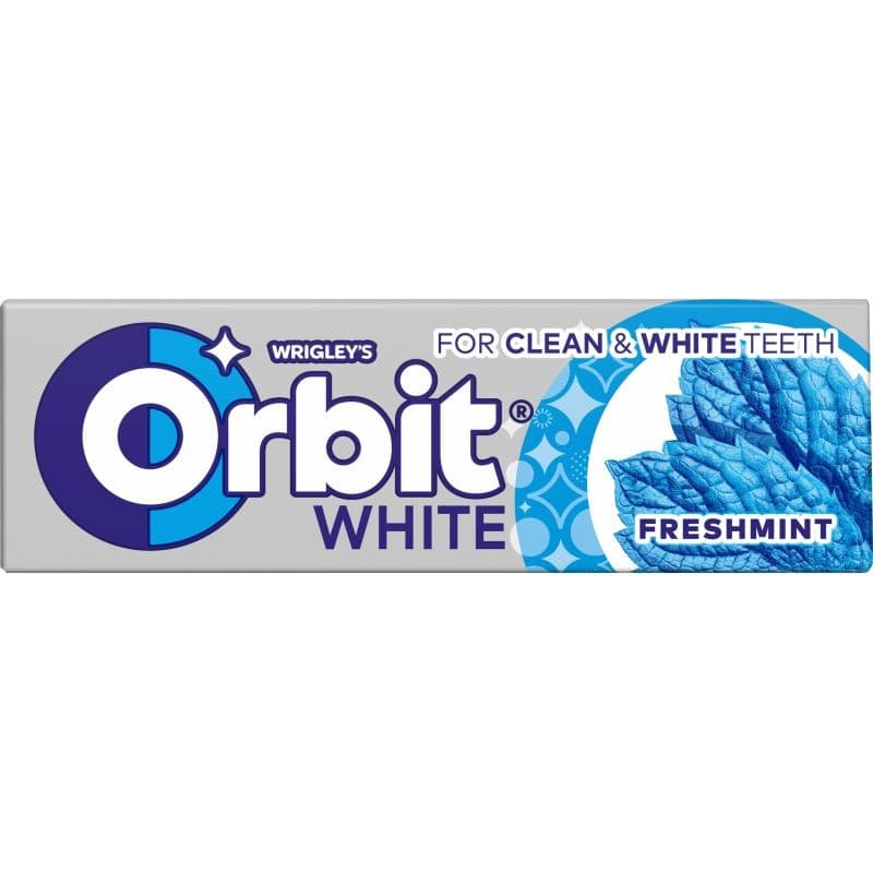 ORBIT WHITE Guma do żucia bez cukru Freshmint 10 drażetek 14 g