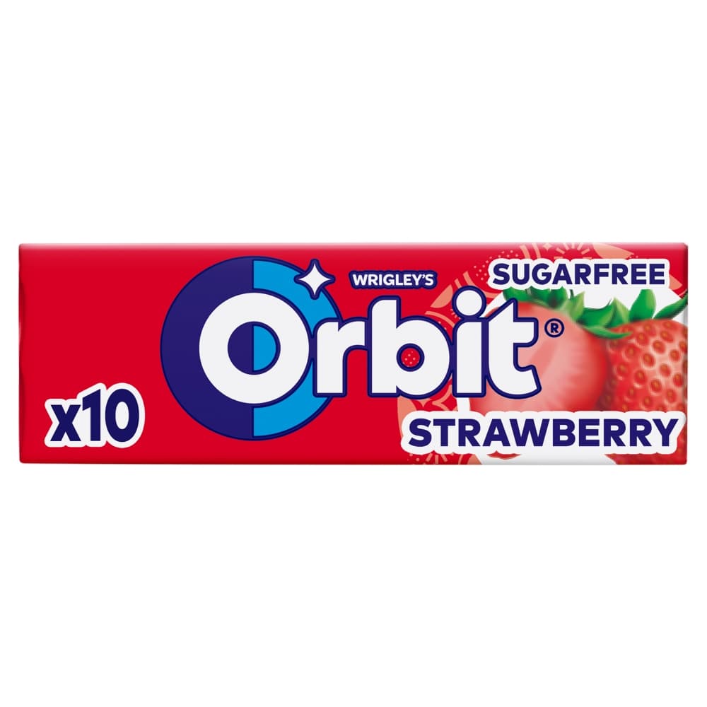 ORBIT Guma do żucia bez cukru Strawberry 10 drażetek 14 g