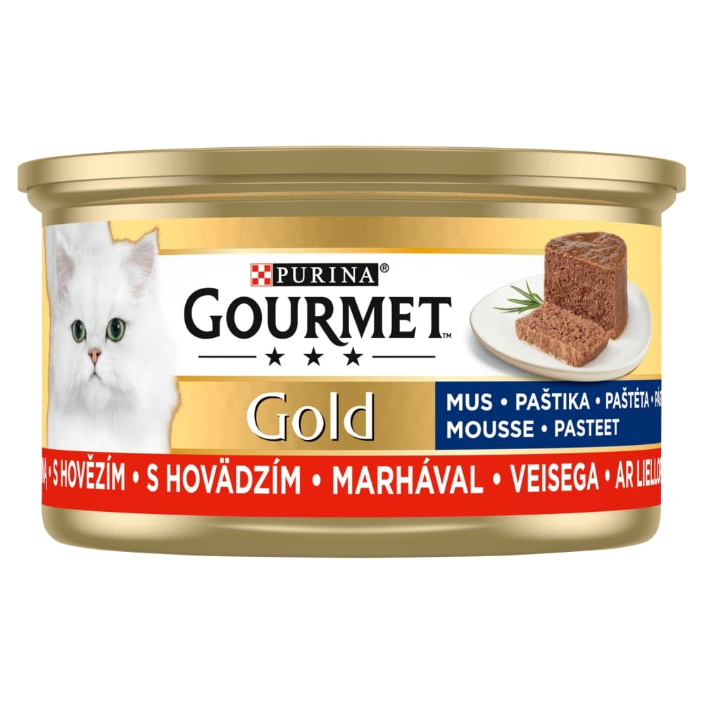 PURINA GOURMET GOLD Karma dla kotów z wołowiną 85 g
