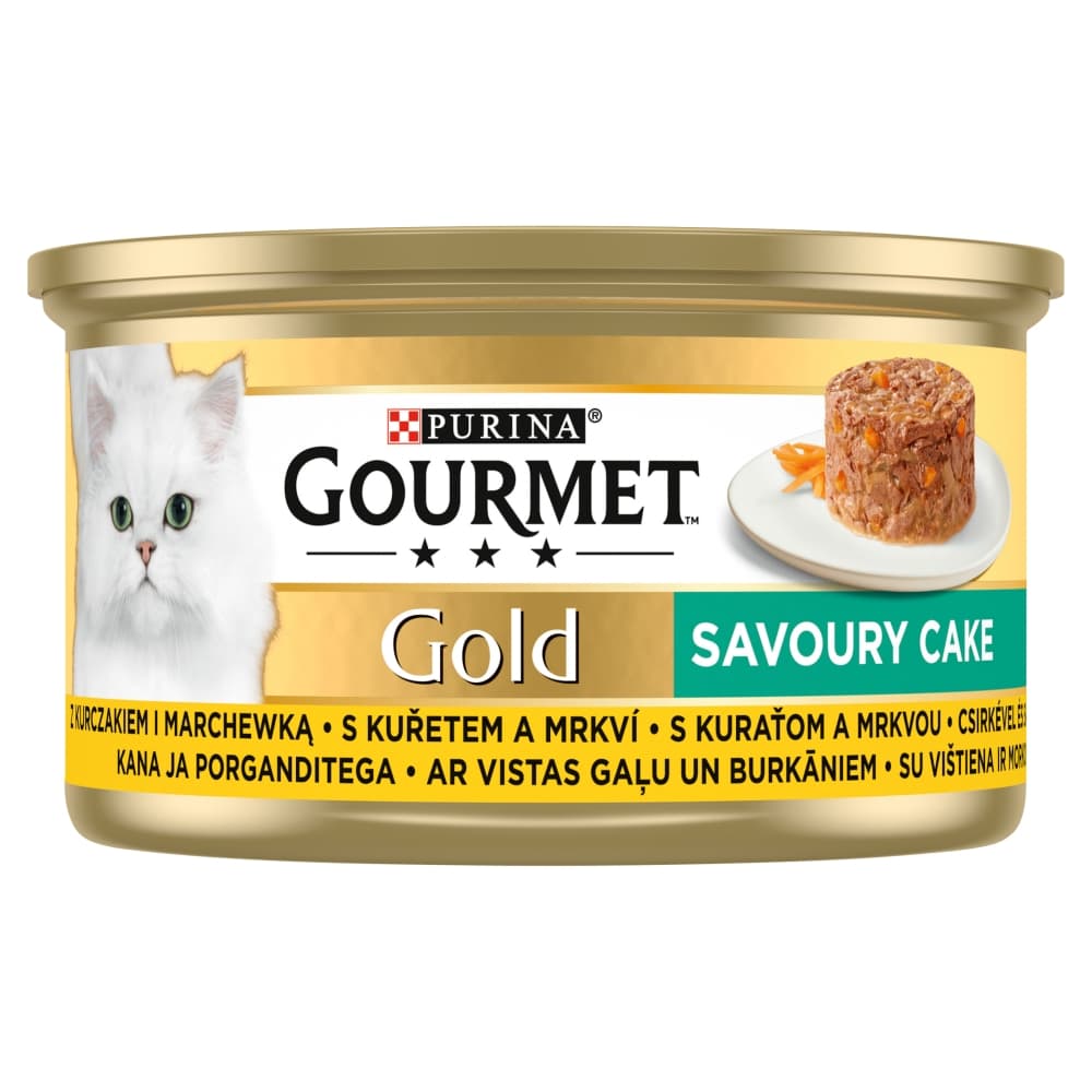 PURINA GOURMET GOLD Karma mokra dla kotów z kurczakiem i marchewką 85 g