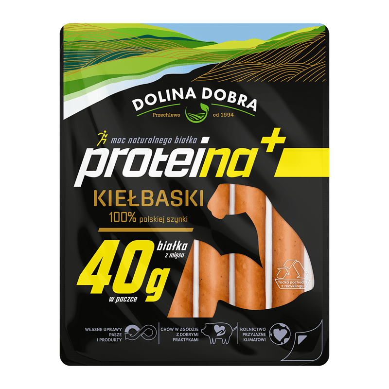 DOLINA DOBRA PROTEINA+ Kiełbaski proteinowe 200 g