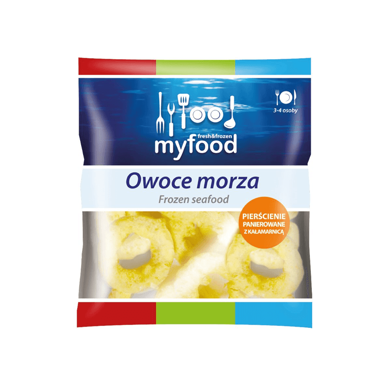MYFOOD Kalmary pierścienie panierowane mrożone