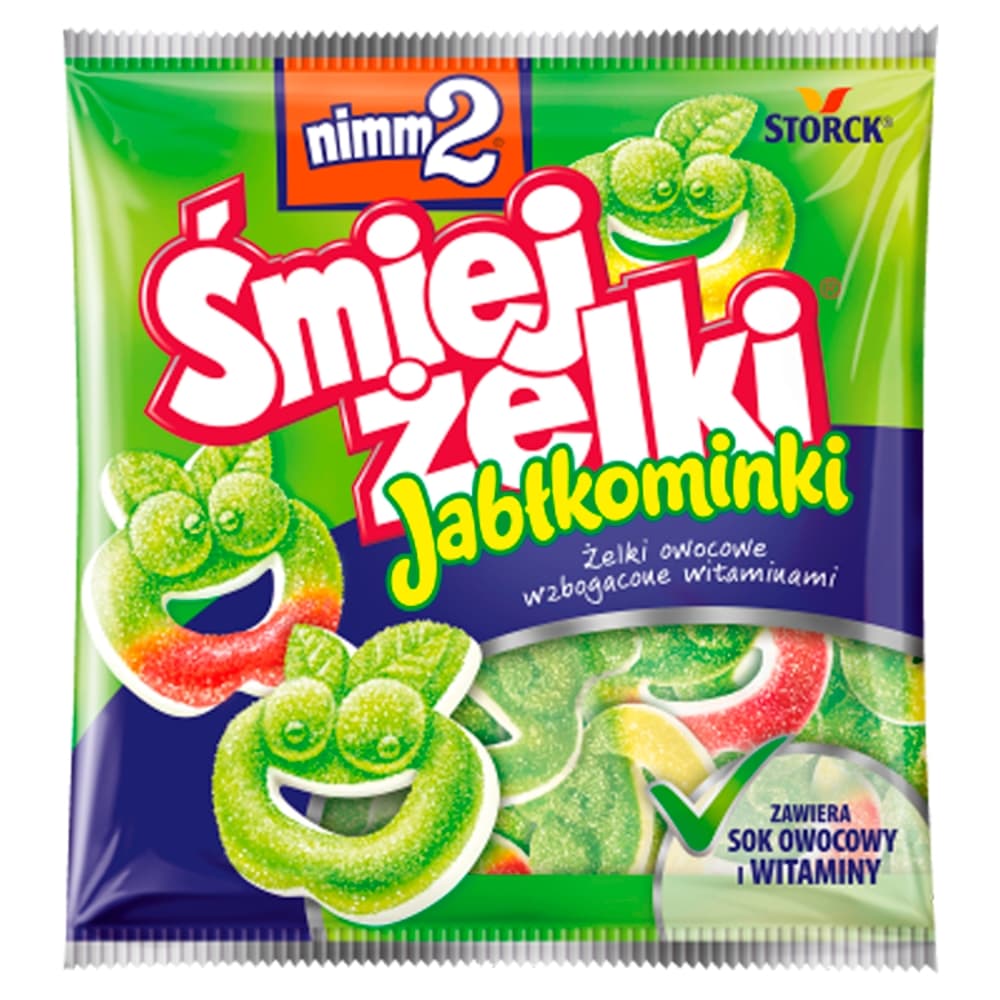 NIMM2 SMIEJŻELKI Żelki owocowe wzbogacone witaminami Jabłkominki 90 g