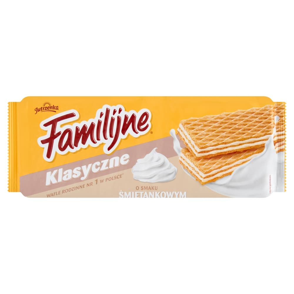 JUTRZENKA FAMILIJNE Wafle o smaku śmietankowym 180 g
