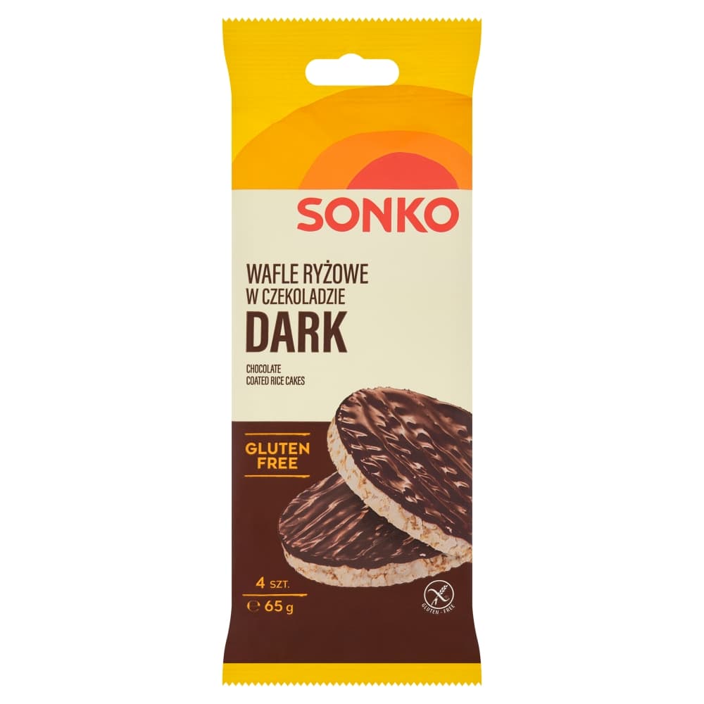 SONKO Wafle ryżowe w czekoladzie 65 g
