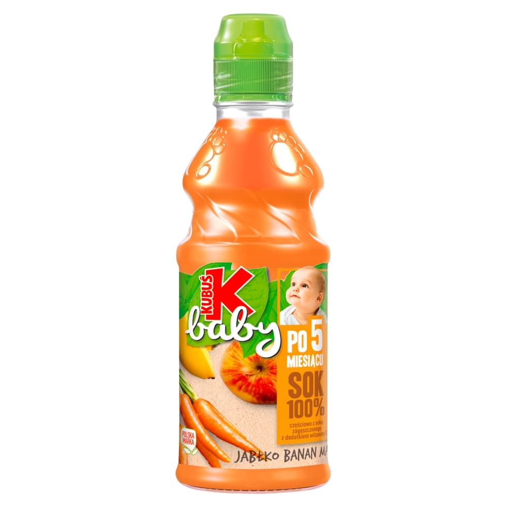 KUBUŚ BABY Sok 100% po 5 miesiącu jabłko banan marchew 300 ml