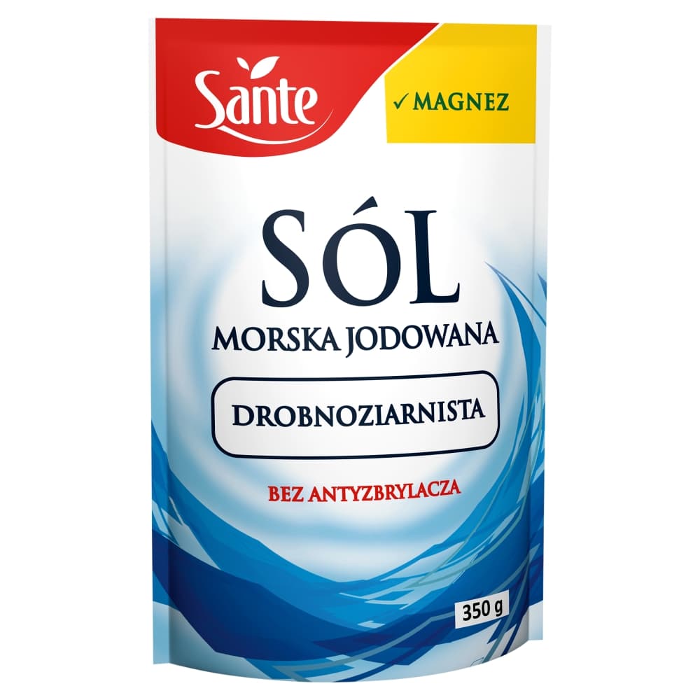 SANTE Sól morska jodowana drobnoziarnista 350 g