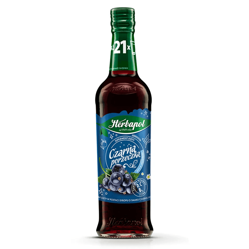 HERBAPOL Syrop o smaku czarnej porzeczki 420 ml
