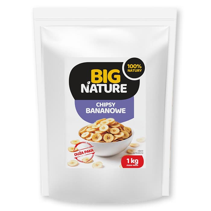 BIG NATURE Chipsy bananowe 1000 g