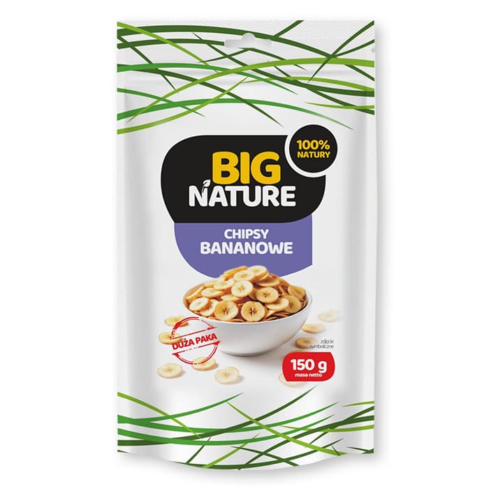 BIG NATURE Chipsy bananowe 150 g