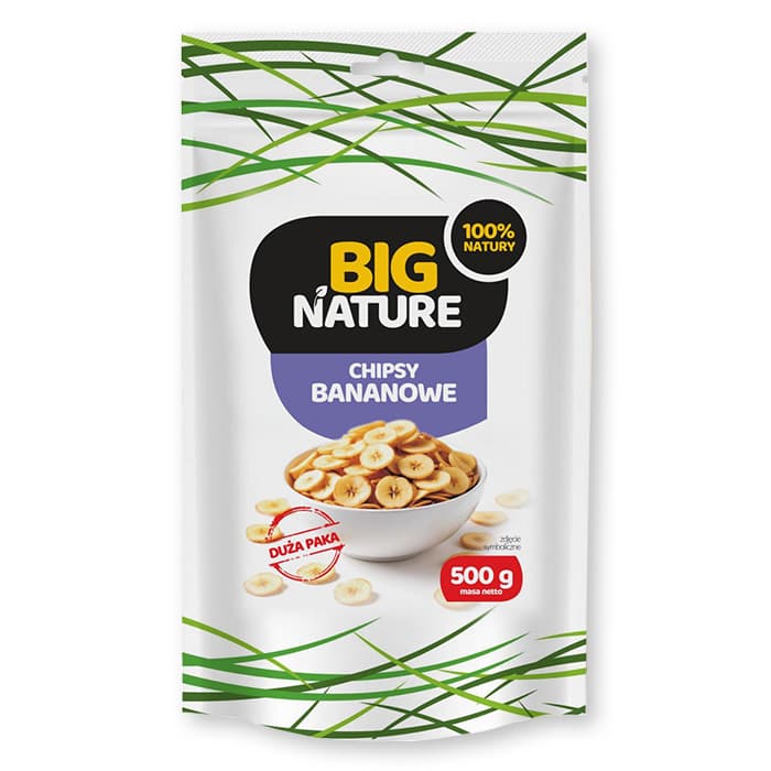 BIG NATURE Chipsy bananowe 500 g