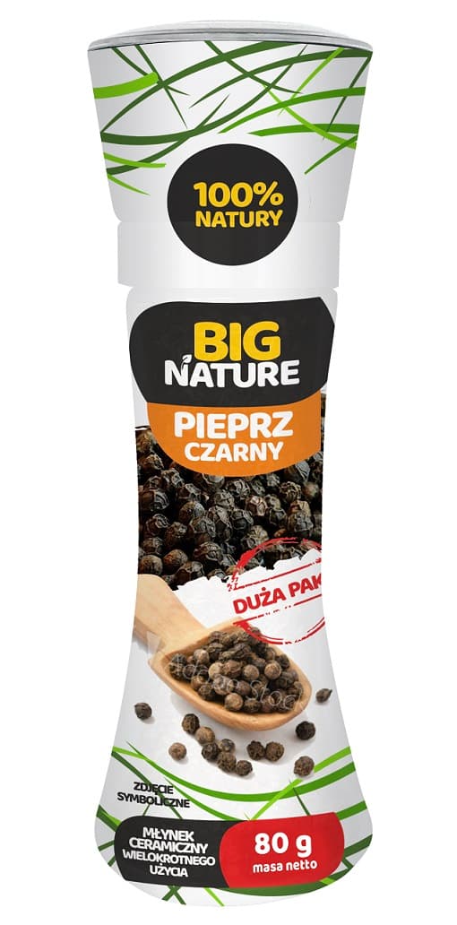 BIG NATURE Pieprz czarny młynek 80 g