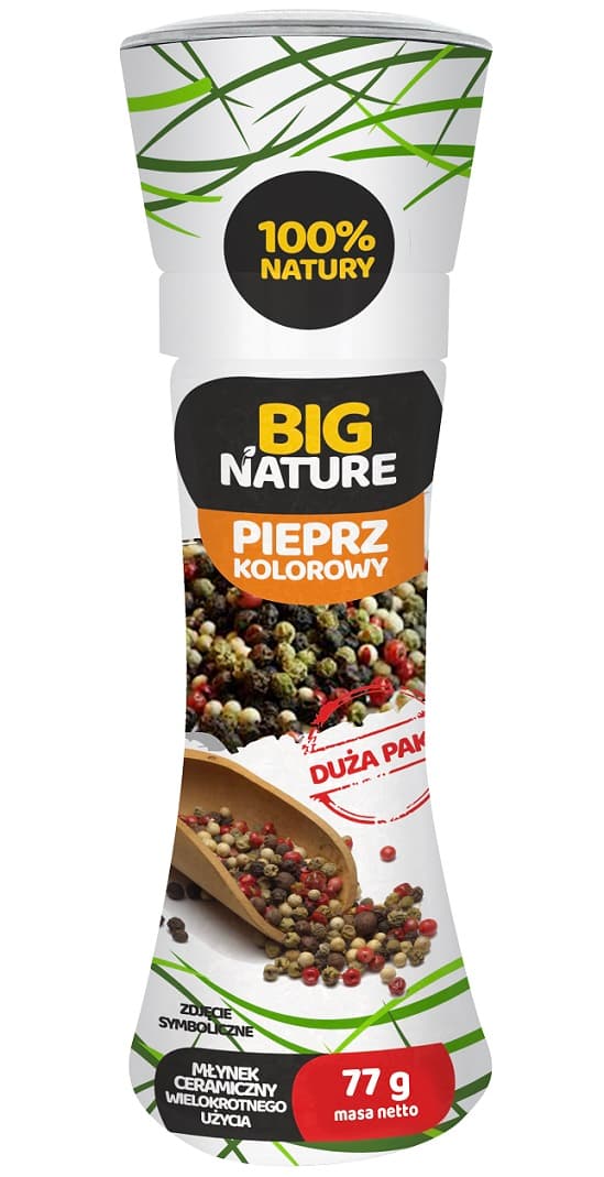 BIG NATURE Pieprz kolorowy młynek 77 g
