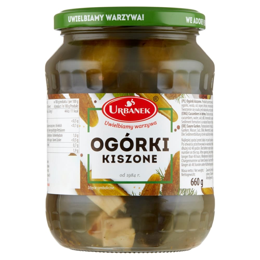 URBANEK Ogórki kiszone 660 g