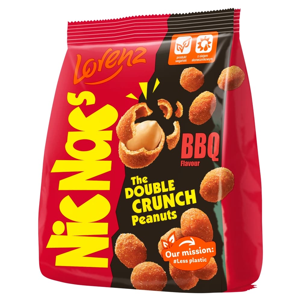 NICNAC'S Orzeszki ziemne w chrupiącej panierce o smaku Barbecue 110 g