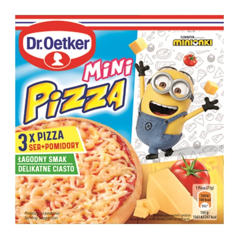 DR. OETKER Pizza mini z serem i pomidorami 3 szt. 220 g