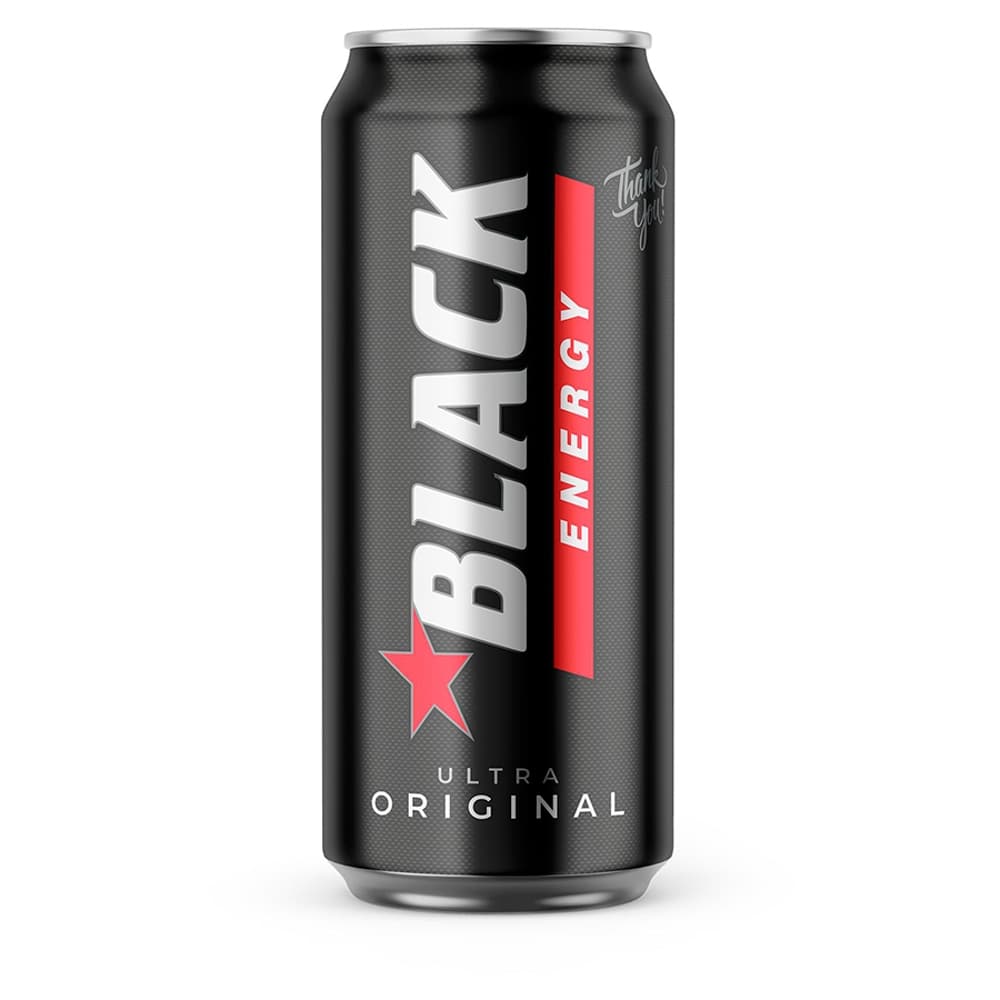 BLACK ENERGY Gazowany napój energetyzujący Ultra Original 500 ml