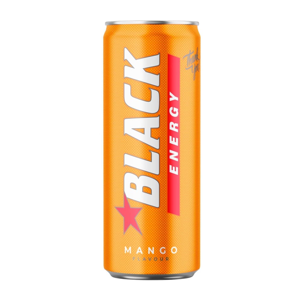 BLACK ENERGY Gazowany napój energetyzujący Mango 250 ml