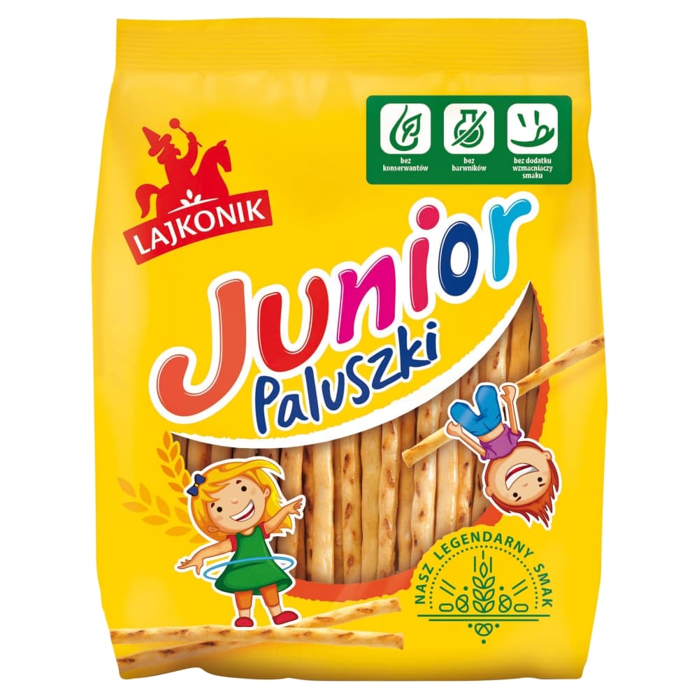 LAJKONIK JUNIOR Paluszki o smaku waniliowym 180 g