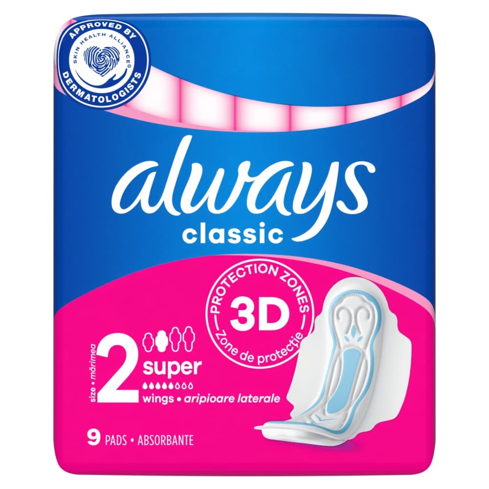 ALWAYS Podpaski higieniczne Classic Super 9 szt.