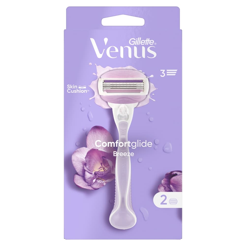 GILLETTE VENUS Maszynka do golenia Comfortglide + 2 ostrza 1 szt.