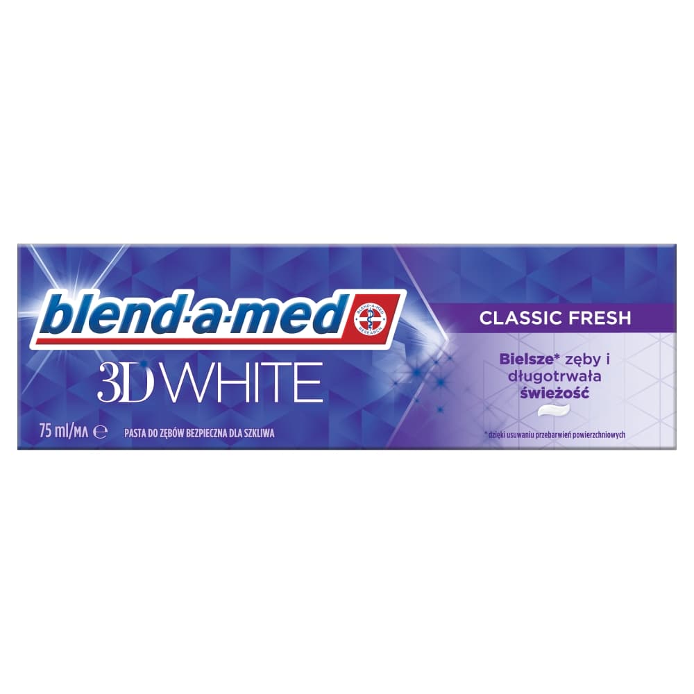 BLEND-A-MED 3D WHITE Pasta do zębów wybielająca Classic Fresh 75 ml