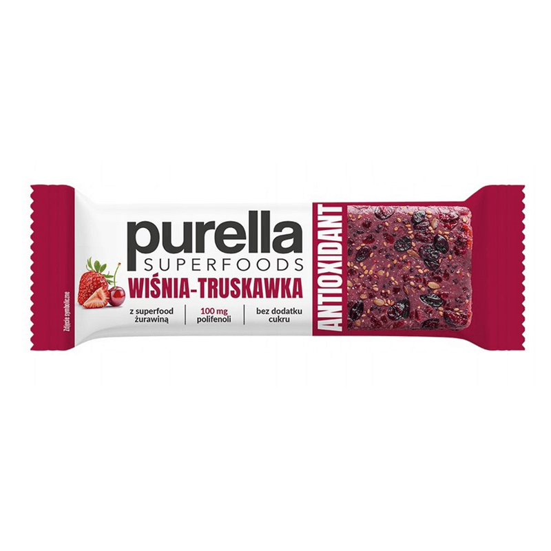 PUR Baton Wiśnia-truskaw.Antioxidant 40g