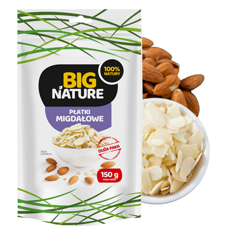 BIG NATURE Płatki migdałowe 150 g