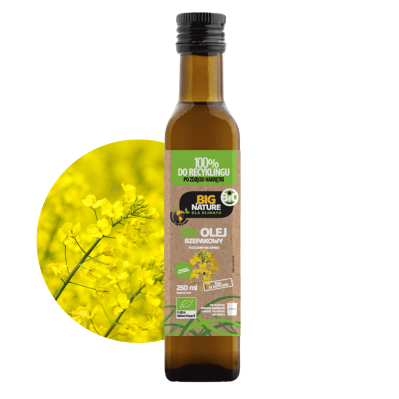 BIG NATURE Olej rzepakowy tłoczony na zimno BIO 250 ml