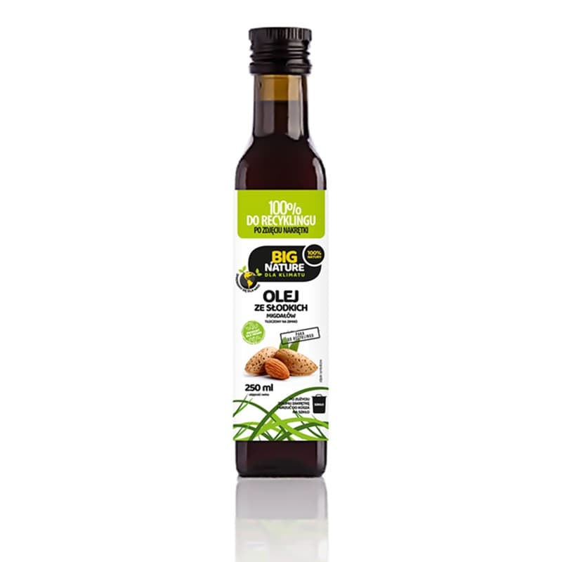 BIG NATURE Olej ze słodkich migdałów tłoczony na zimno 250 ml