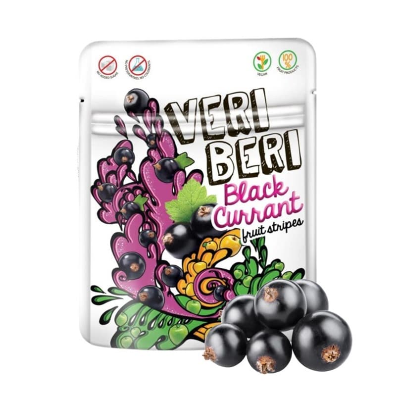 BIG NATURE Bezglutenowe żelki czarna porzeczka Veri Beri 50 g
