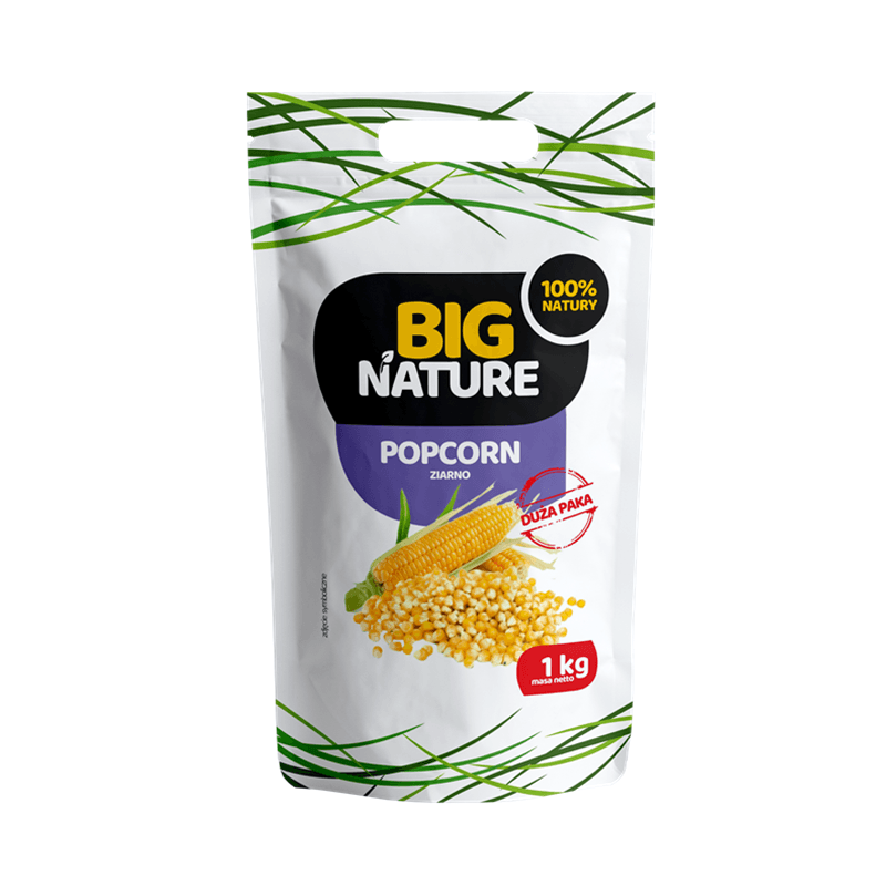 BIG NATURE Popcorn ziarno 1000 g