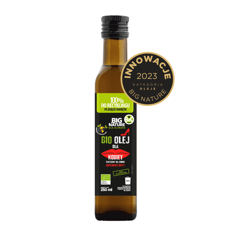 BIG NATURE Olej tłoczony na zimno Dla Kobiet BIO 250 ml
