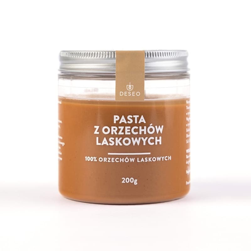 DESEO Pasta z orzechów laskowych 100% 200 g