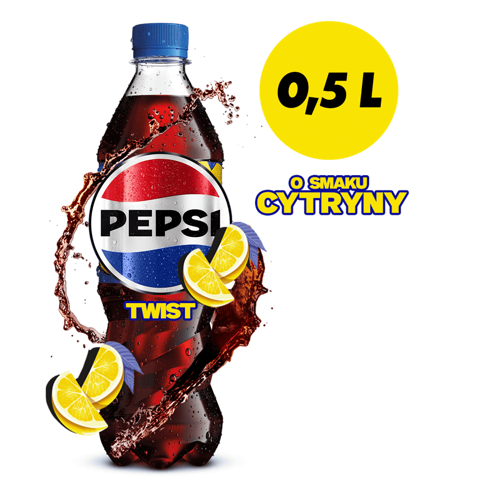 PEPSI COLA TWIST Napój gazowany o smaku cytryny 500 ml