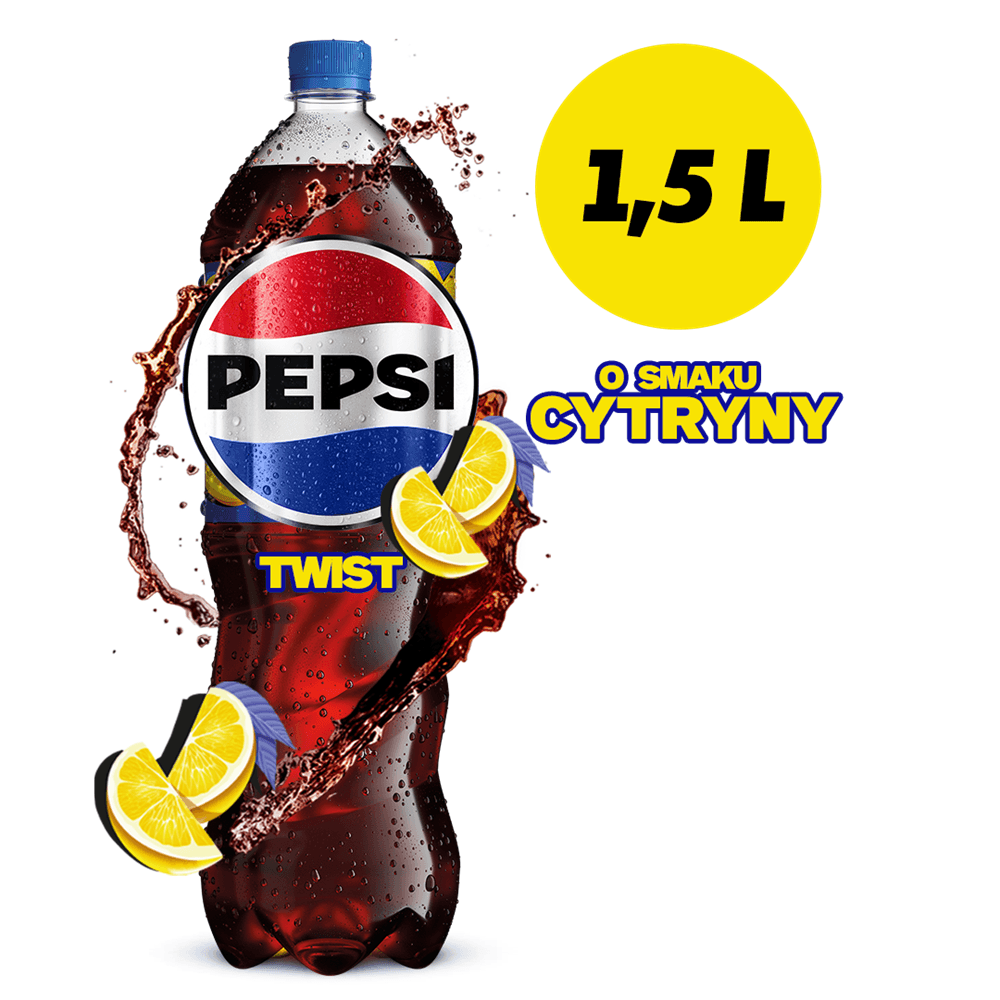 PEPSI COLA TWIST Napój gazowany o smaku cytryny 1500 ml