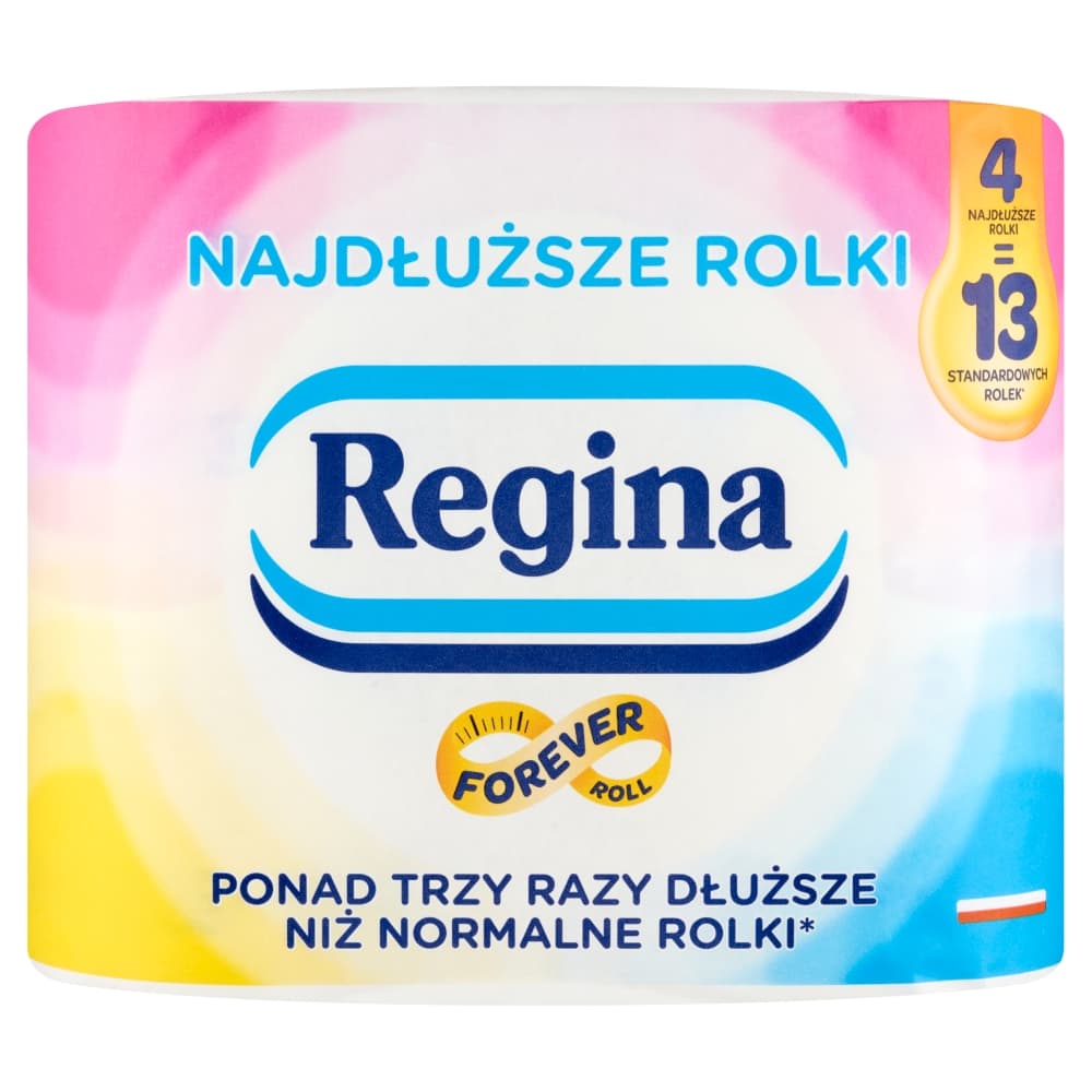 REGINA Papier toaletowy Najdłuższe Rolki 4 rolki