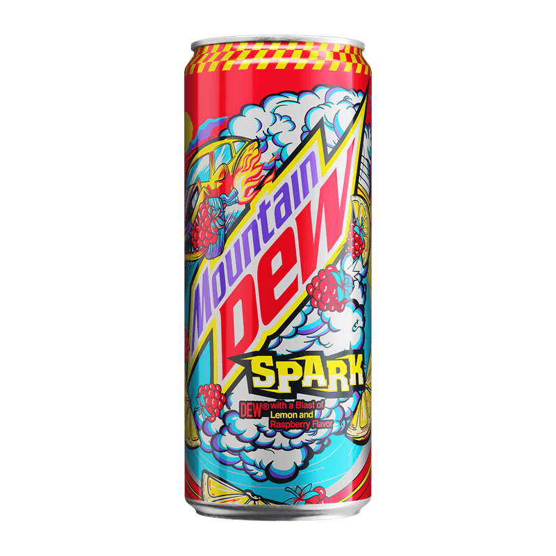 MOUNTAIN DEW SPARK Napój gazowany o smaku cytrynowo-malinowym 330 ml