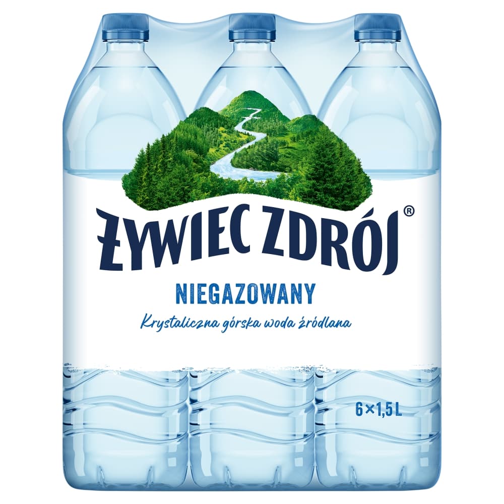 ŻYWIEC ZDRÓJ Woda źródlana niegazowana 6-pak 9000 ml