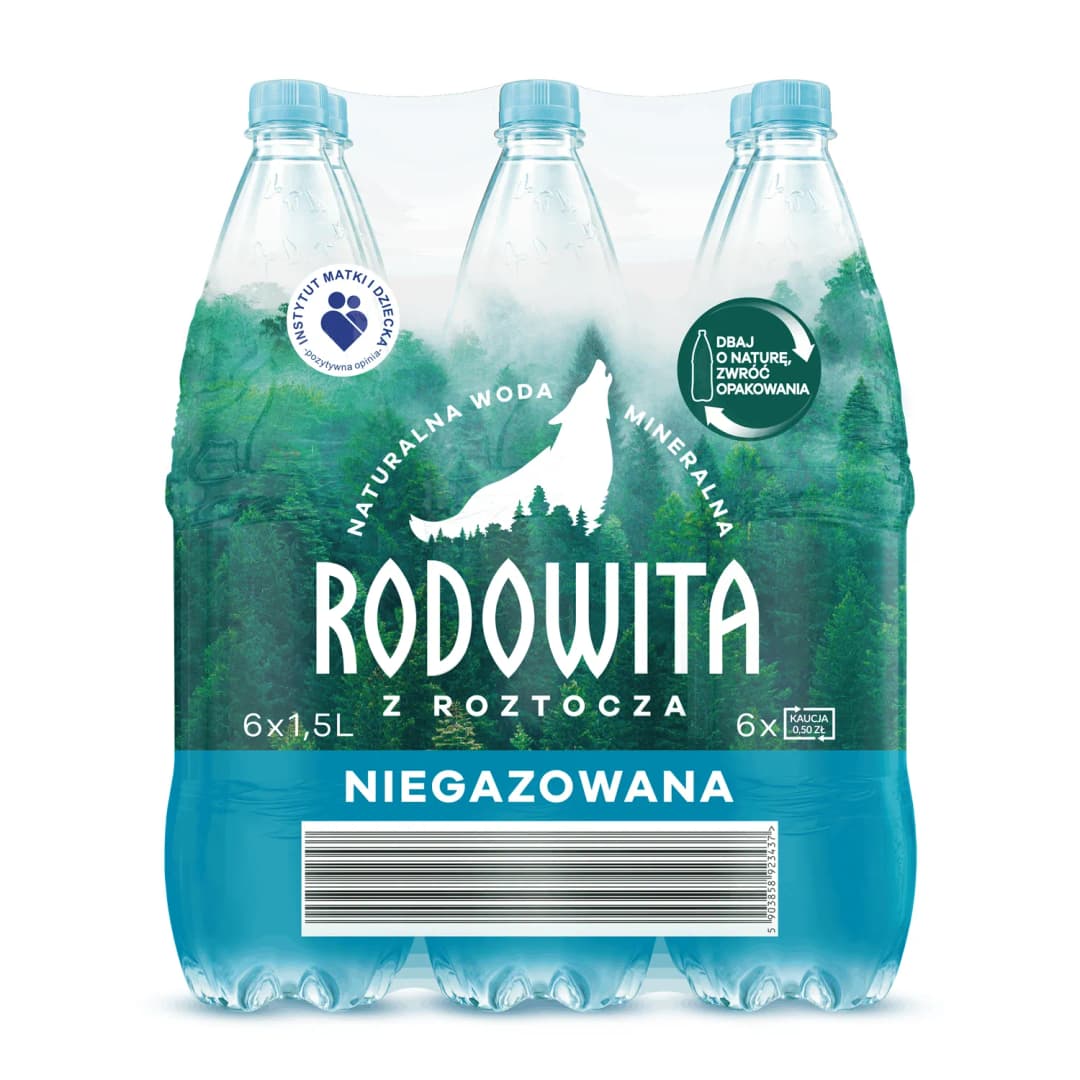 RODOWITA Woda mineralna niegazowana 6-pak 9000 m