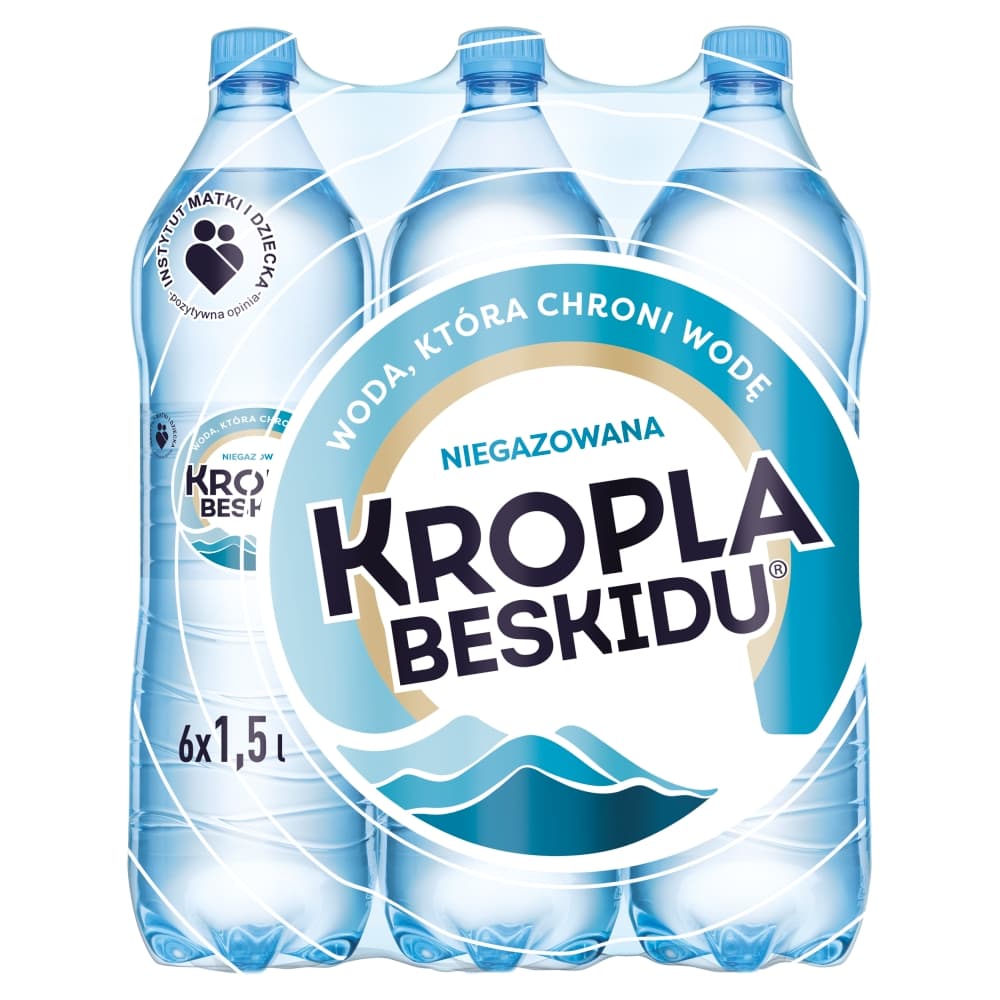 KROPLA BESKIDU Naturalna woda mineralna niegazowana 6-pak 9000 ml
