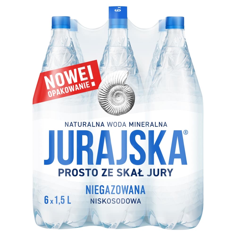 JURAJSKA Naturalna woda mineralna niegazowana 6-pak 9000 ml