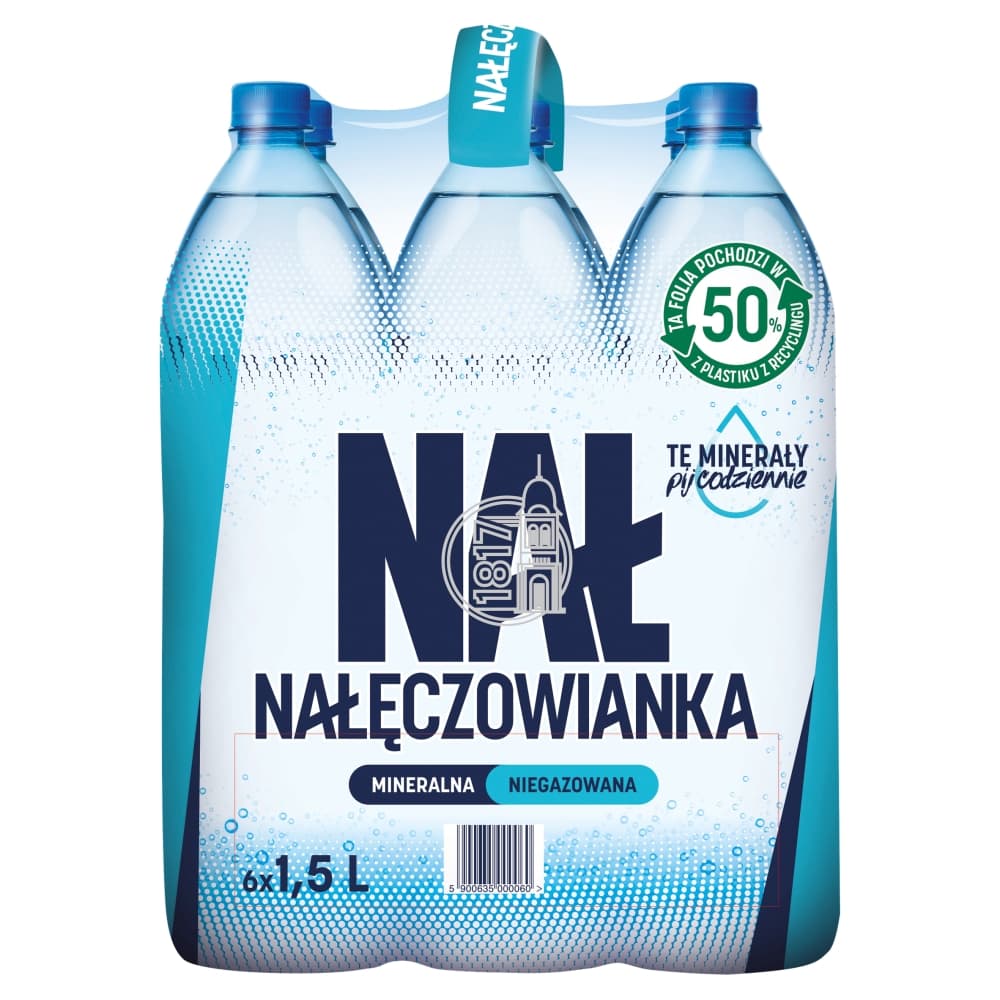 NAŁĘCZOWIANKA Naturalna woda mineralna niegazowana 6-pak 9000 ml